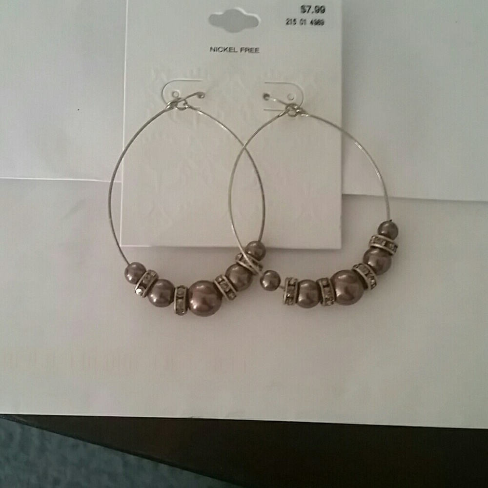 Large hoop earrings